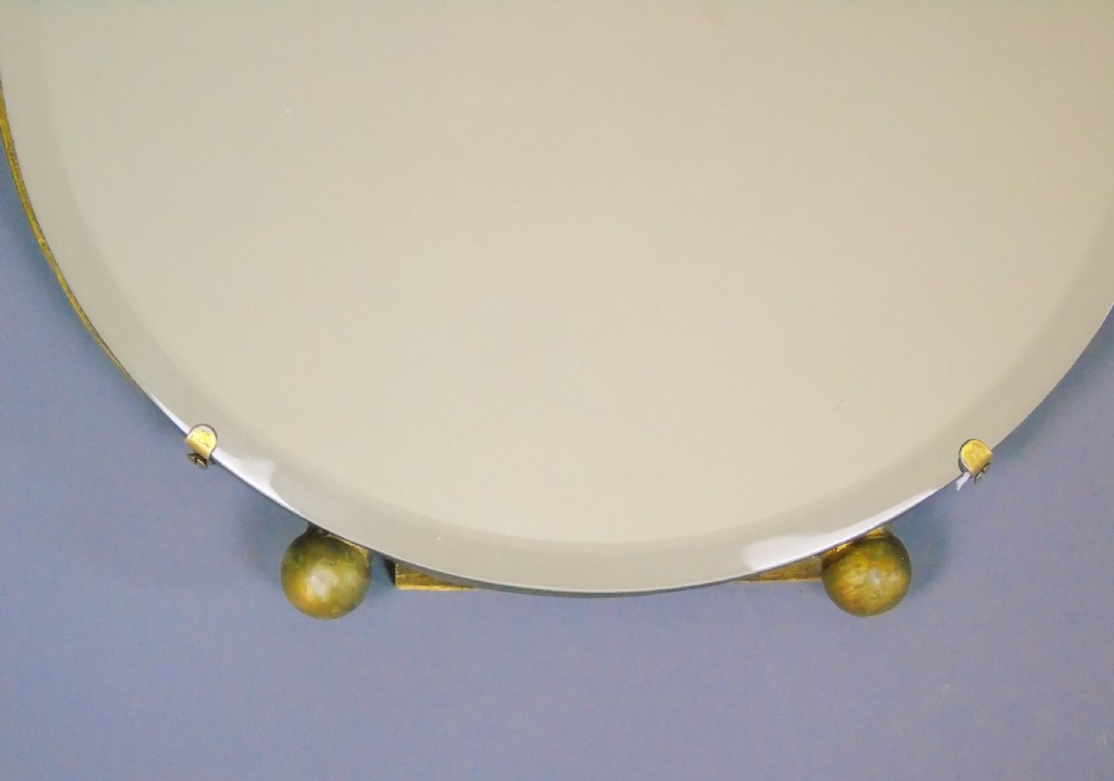 Antique Floral Barbola Mirror View III