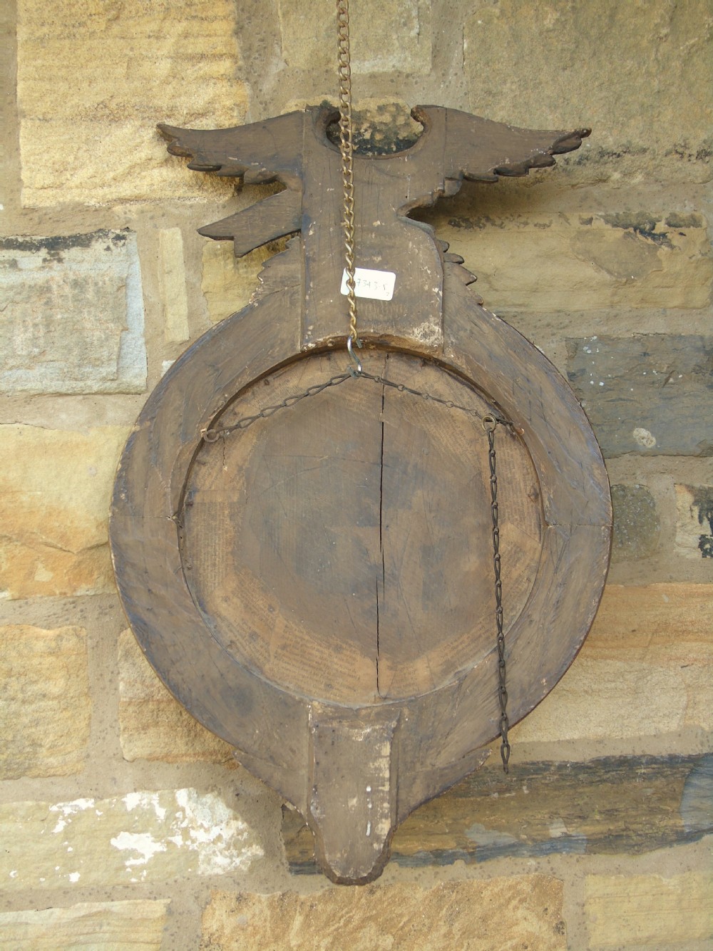 Regency Style Circular Convex Mirror Eagle Crest View VI