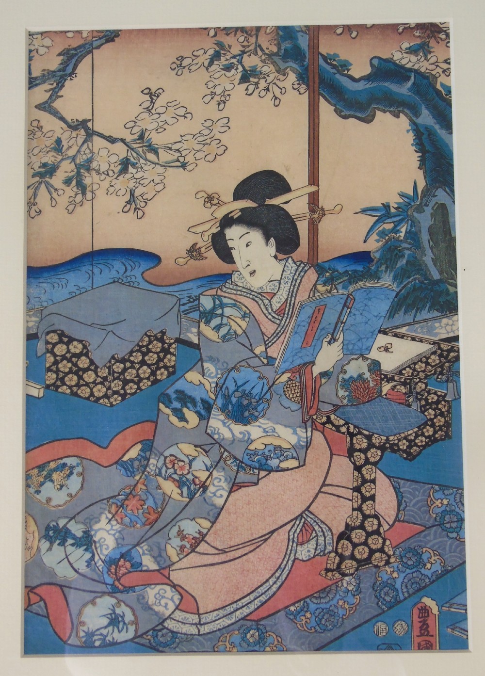 Japanese Woodblock Print by Kunisada 19th Century View III
