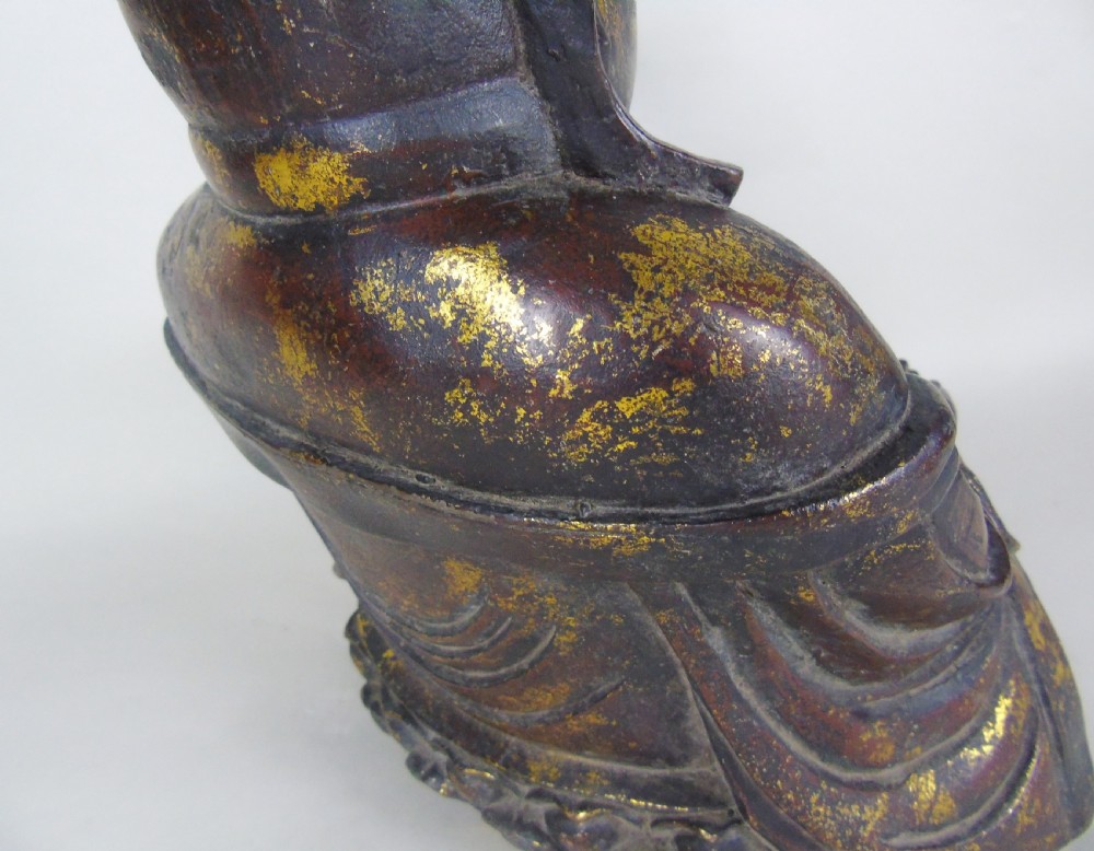 Large Chinese Laquered Gilt Bronze Buddha View III