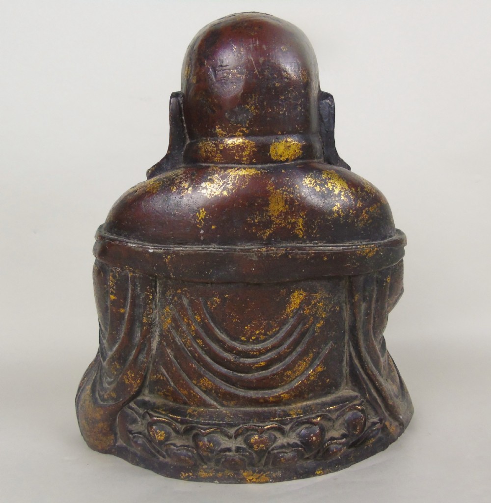 Large Chinese Laquered Gilt Bronze Buddha View V