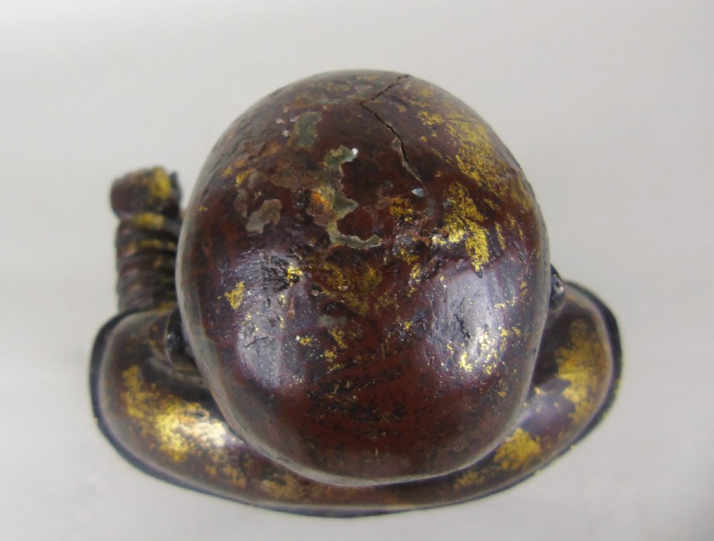 Large Chinese Laquered Gilt Bronze Buddha View X