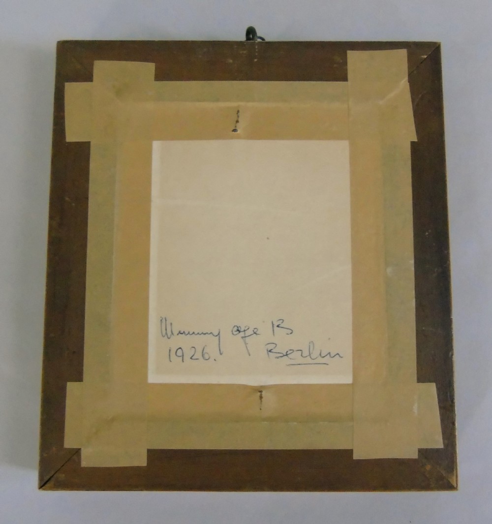 Beautiful Portrait Miniature Silhouette in Burr Walnut Frame View IV