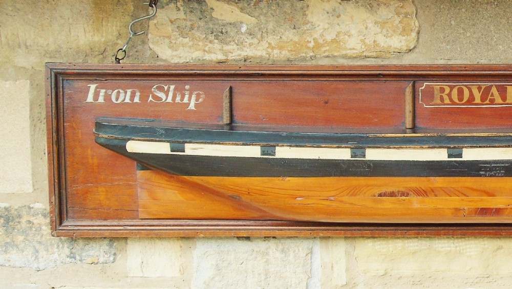 Antique Half Hull Iron Ship Royale View II