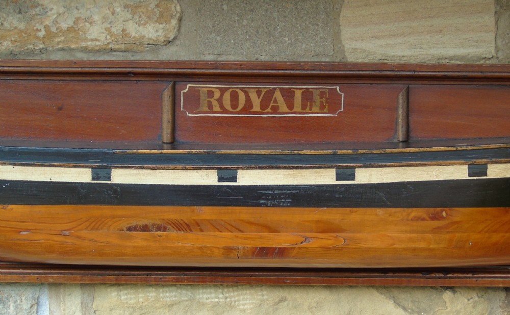 Antique Half Hull Iron Ship Royale View III