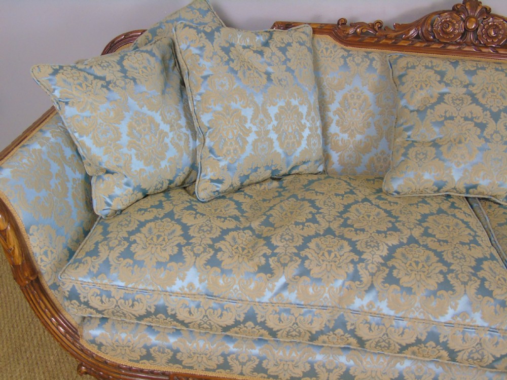 Superb French Walnut Sofa Early 20th Century View X