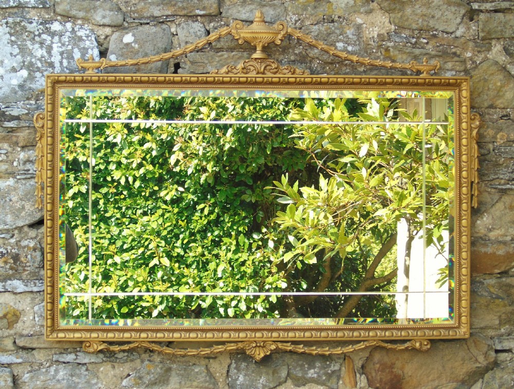 Good Antique Adam’s Style Gilt Mirror Bevelled
