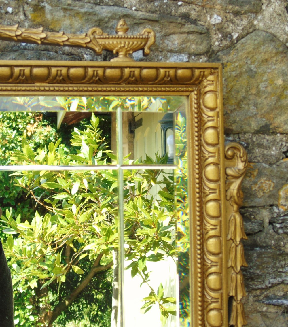 Good Antique Adam’s Style Gilt Mirror Bevelled View IV