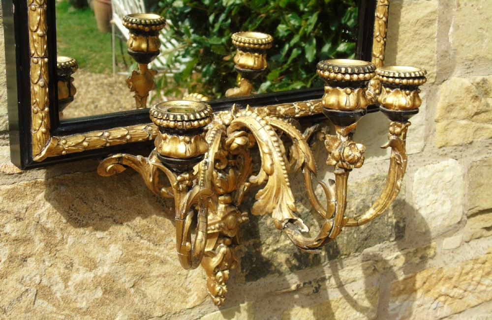 Antique Girandole Mirror View V