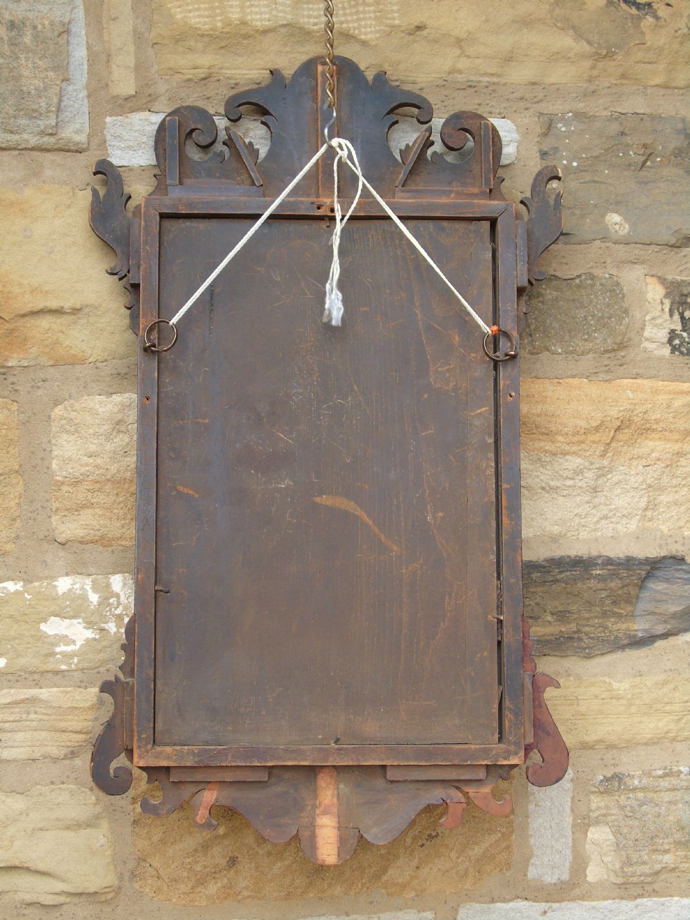 Antique Mahogany Fretwork Mirror View VI