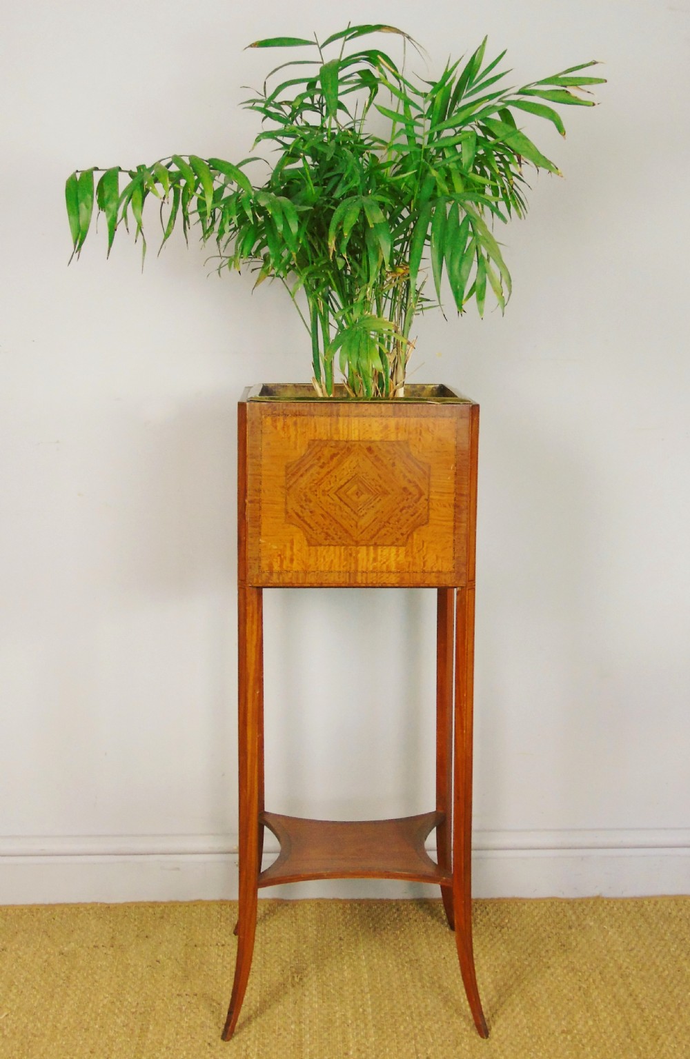 Late Victorian Inlaid Mahogany Plant Stand