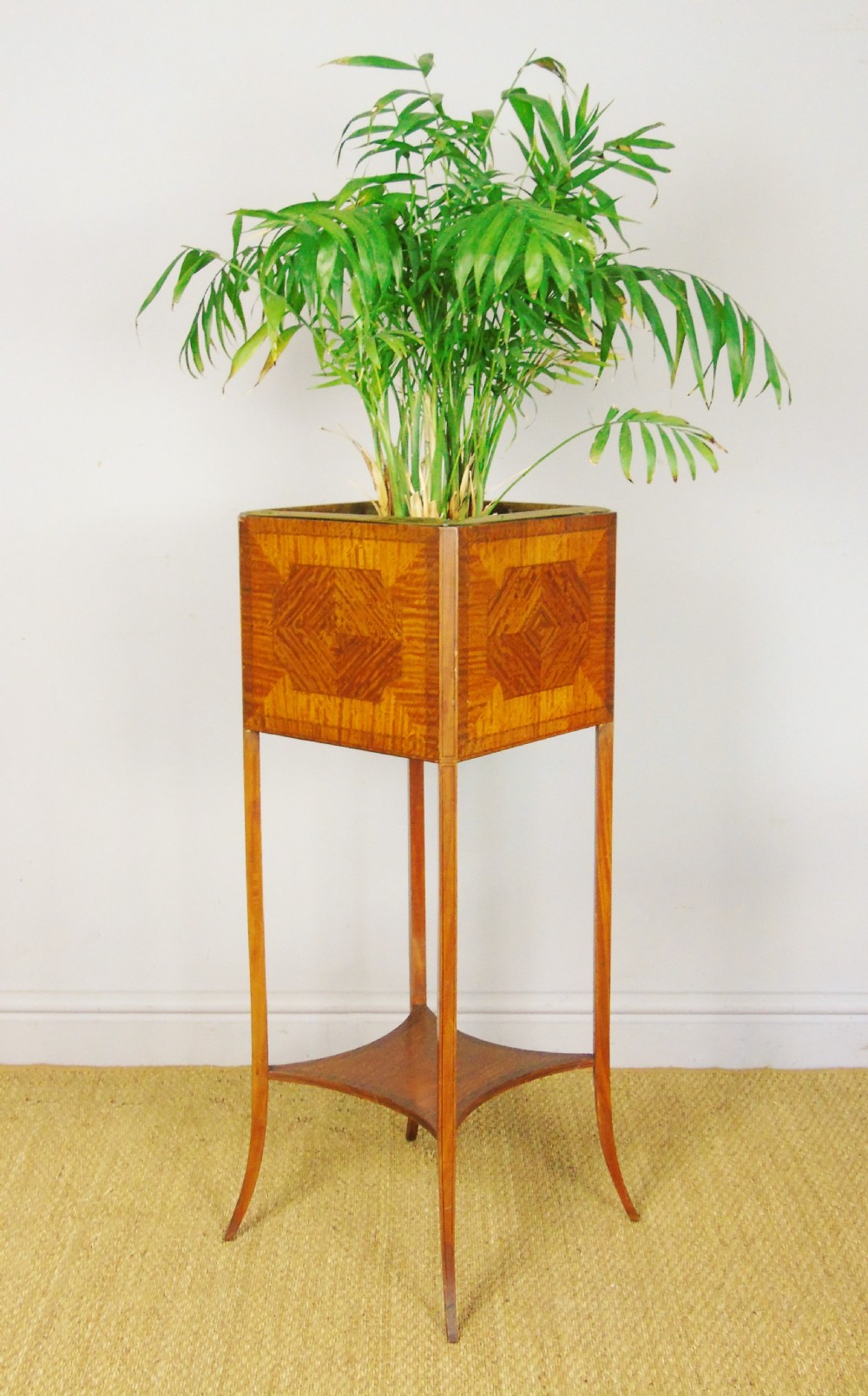 Late Victorian Inlaid Mahogany Plant Stand View III