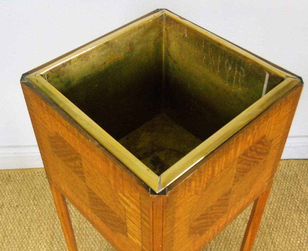Late Victorian Inlaid Mahogany Plant Stand View V