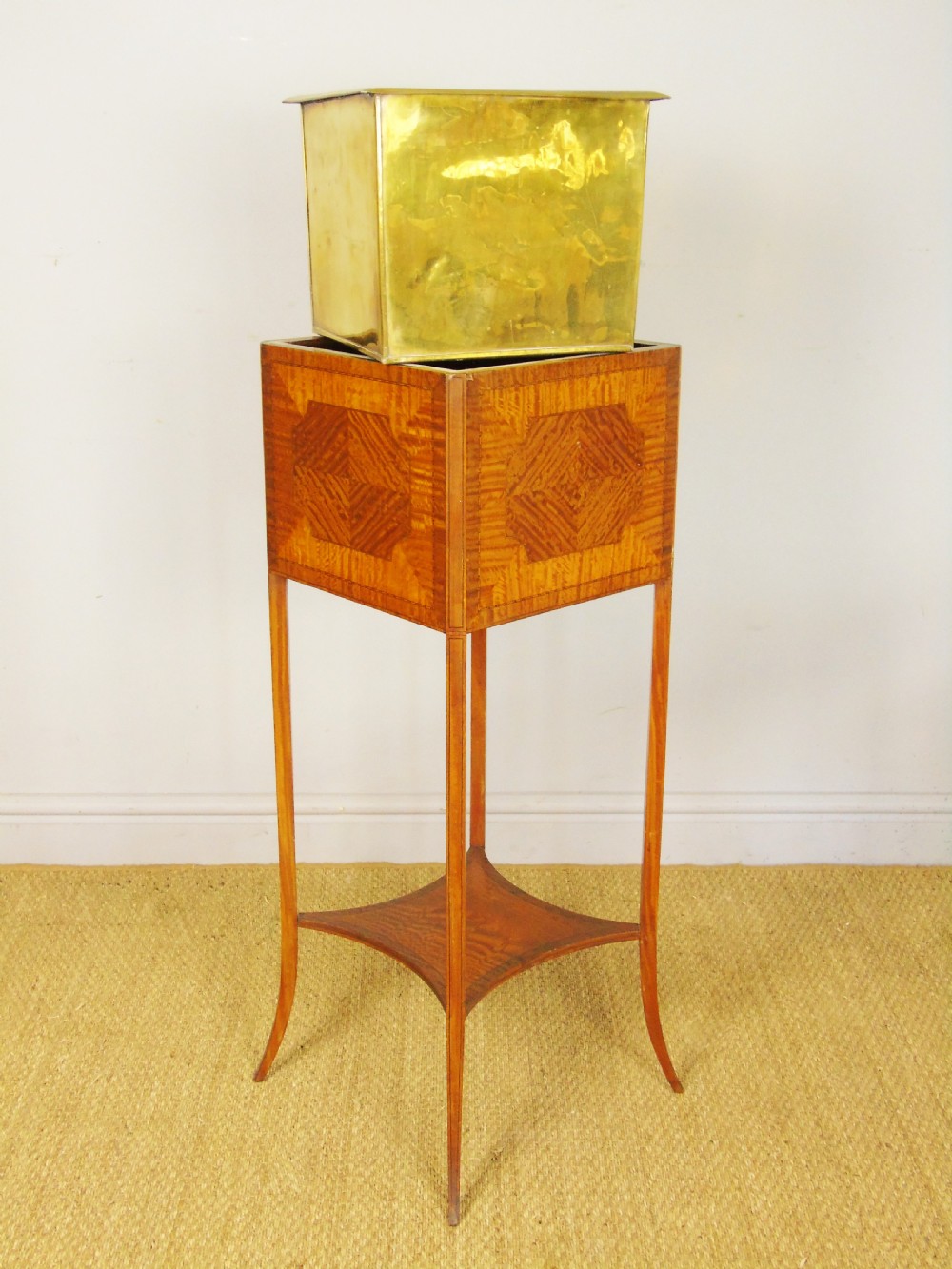 Late Victorian Inlaid Mahogany Plant Stand View VI