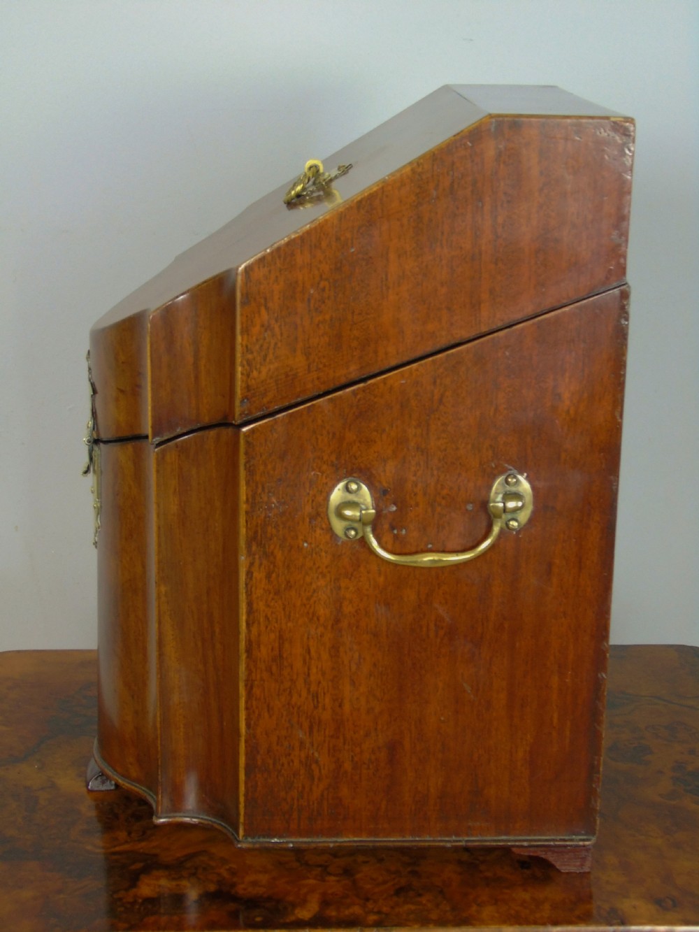 A Good Georgian Mahogany Knife Box View IV