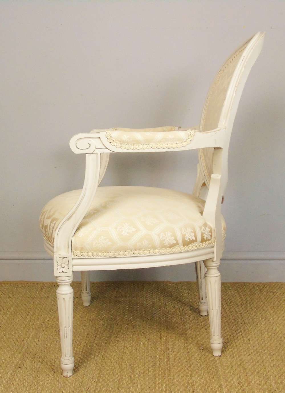 19th Century French Painted Fauteil Armchair View II