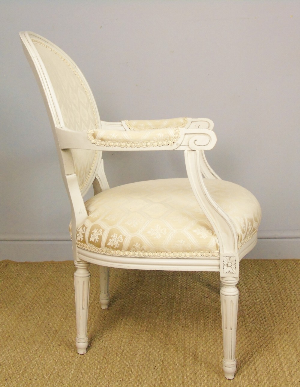 19th Century French Painted Fauteil Armchair View III