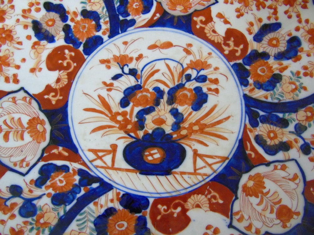 Antique Japanese Imari Charger Meiji View II