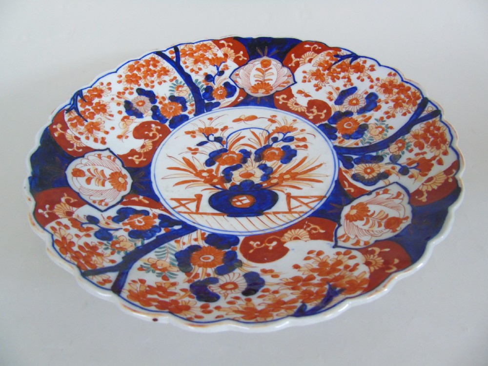 Antique Japanese Imari Charger Meiji View III