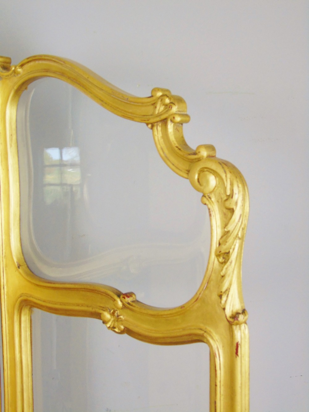 French Gilt Rococo Three Fold Glazed Screen View IX