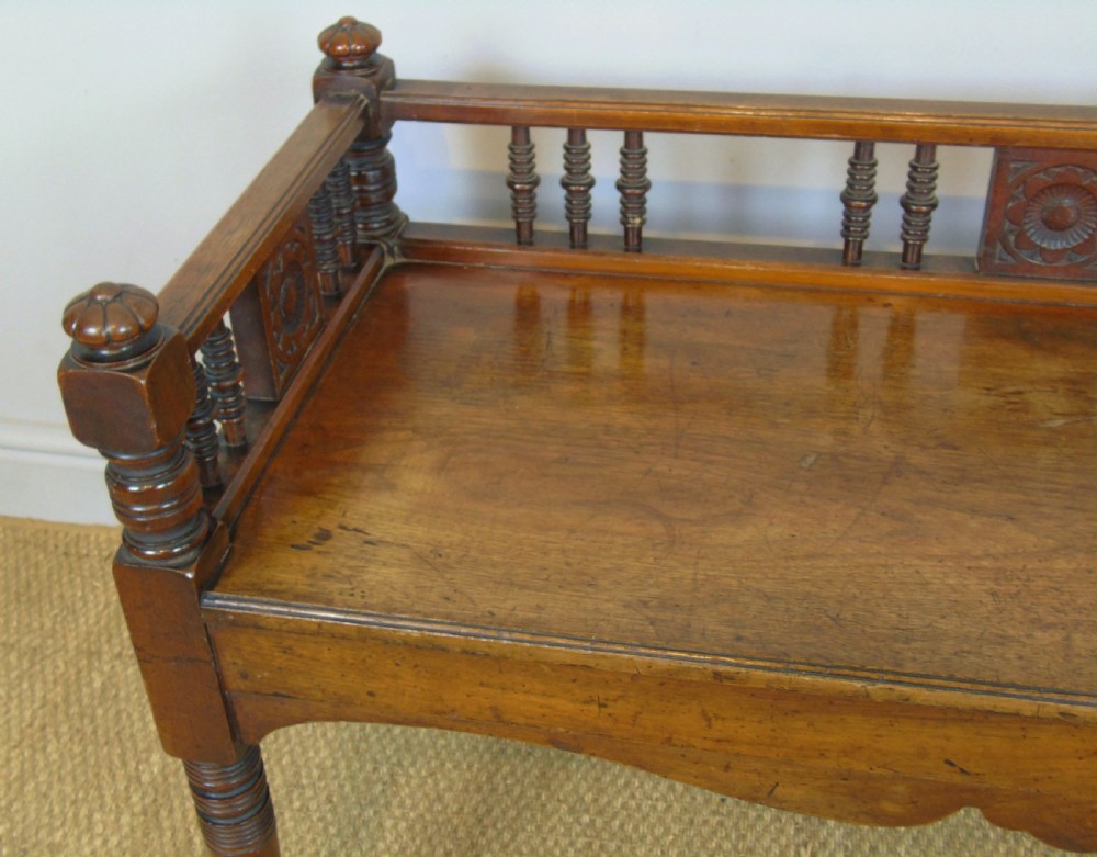 Good Aesthetic Mahogany Window Seat by Henry Pitts of Leeds View II