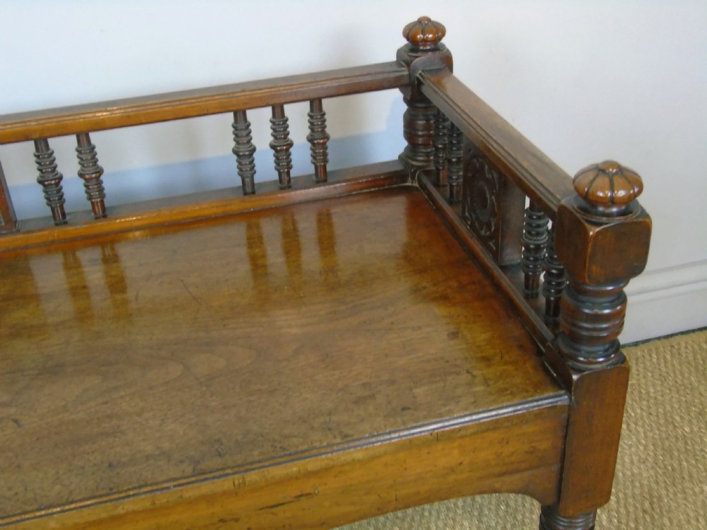 Good Aesthetic Mahogany Window Seat by Henry Pitts of Leeds View IV