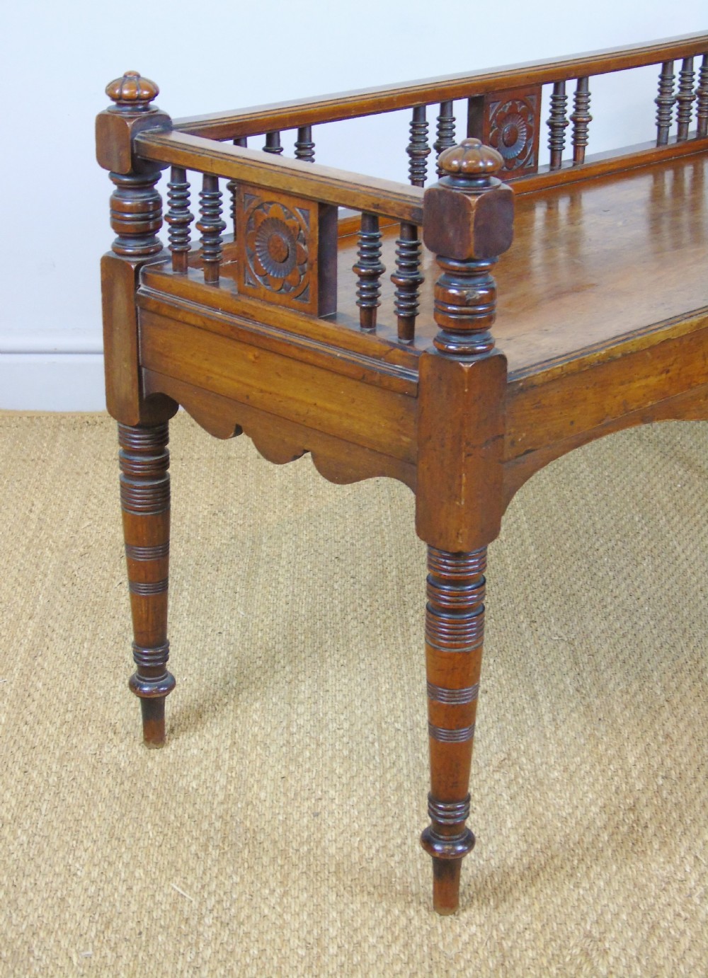 Good Aesthetic Mahogany Window Seat by Henry Pitts of Leeds View V