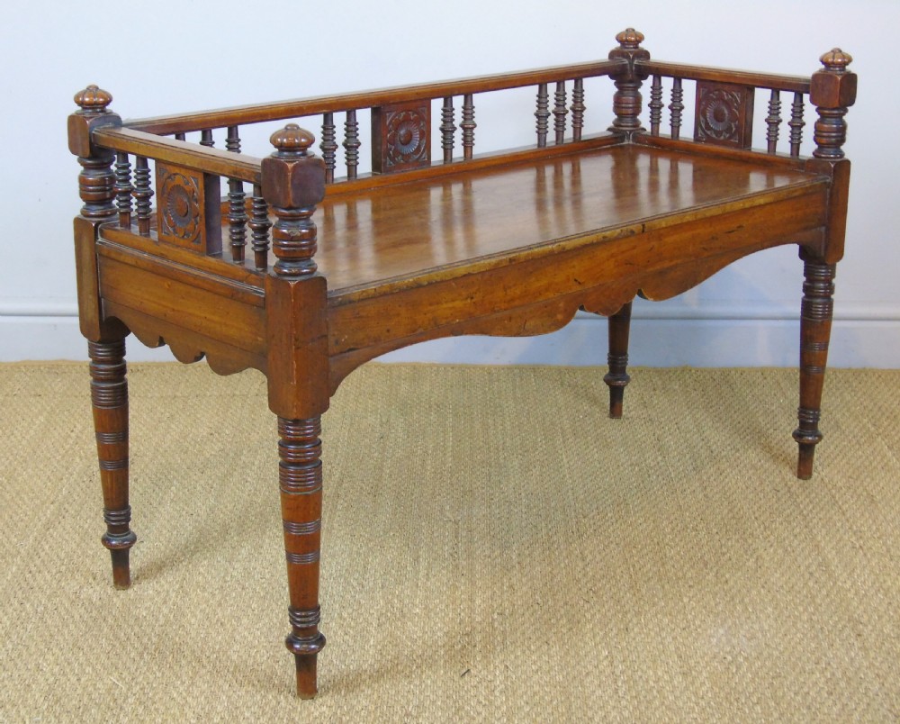 Good Aesthetic Mahogany Window Seat by Henry Pitts of Leeds View VII