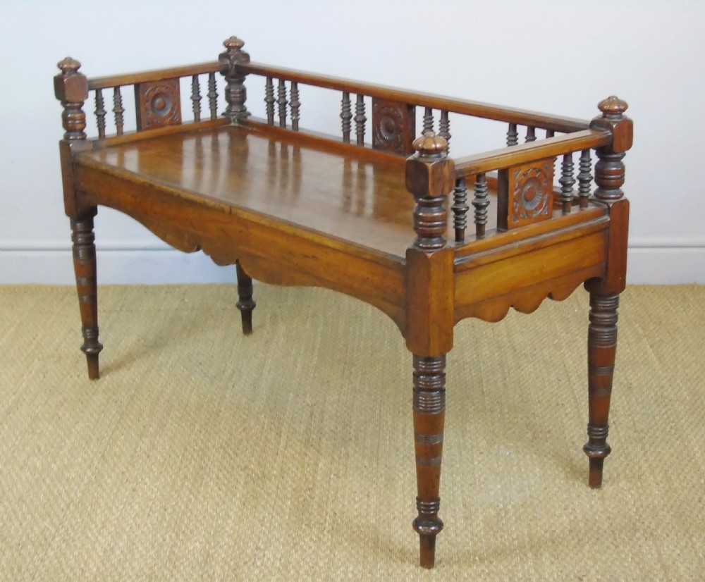 Good Aesthetic Mahogany Window Seat by Henry Pitts of Leeds View IX