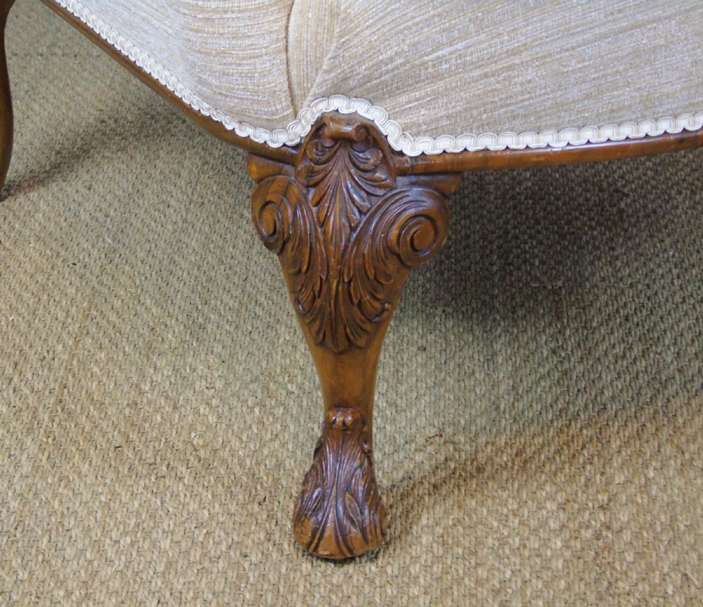 Good Quality Early 20th Century Walnut Wing Arm Chair View VIII