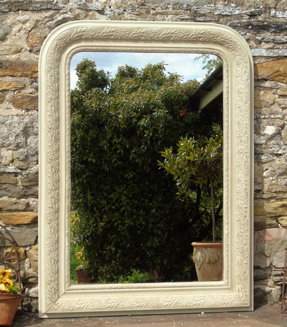 Antique French Painted Mirror