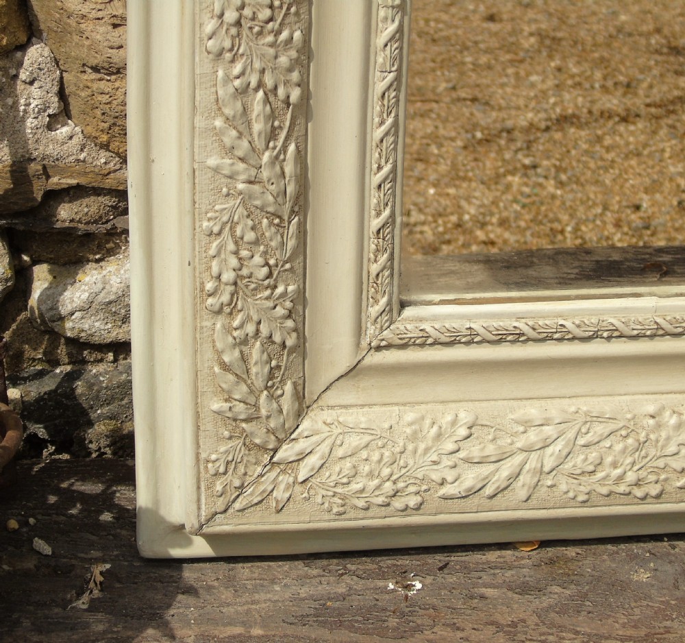 Antique French Painted Mirror View VI