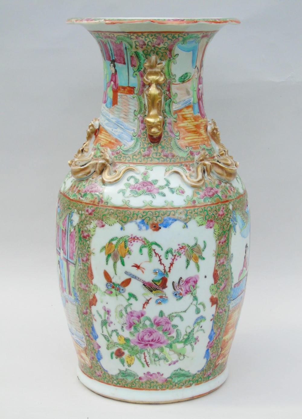 Good Large 19th Century Chinese Famille Rose Vase View II