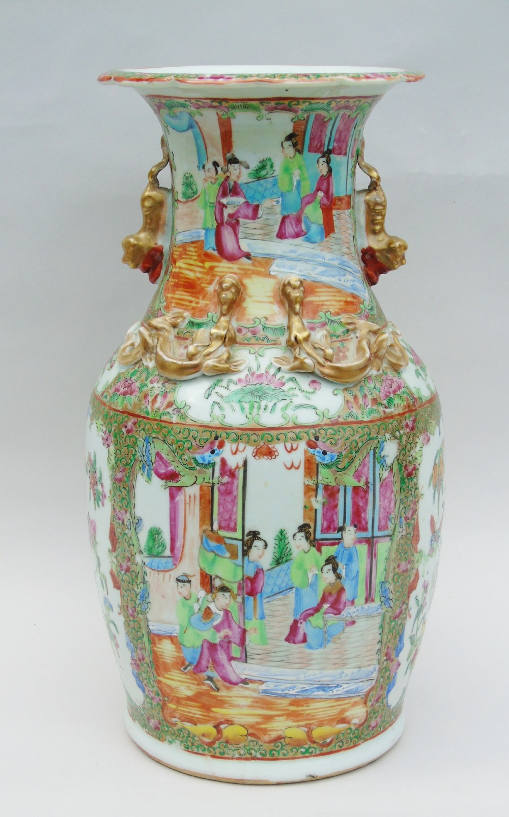 Good Large 19th Century Chinese Famille Rose Vase View IV