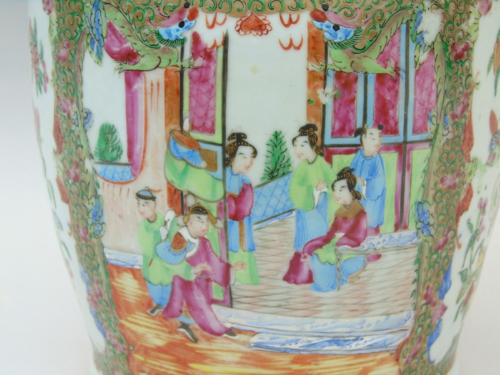 Good Large 19th Century Chinese Famille Rose Vase View VII