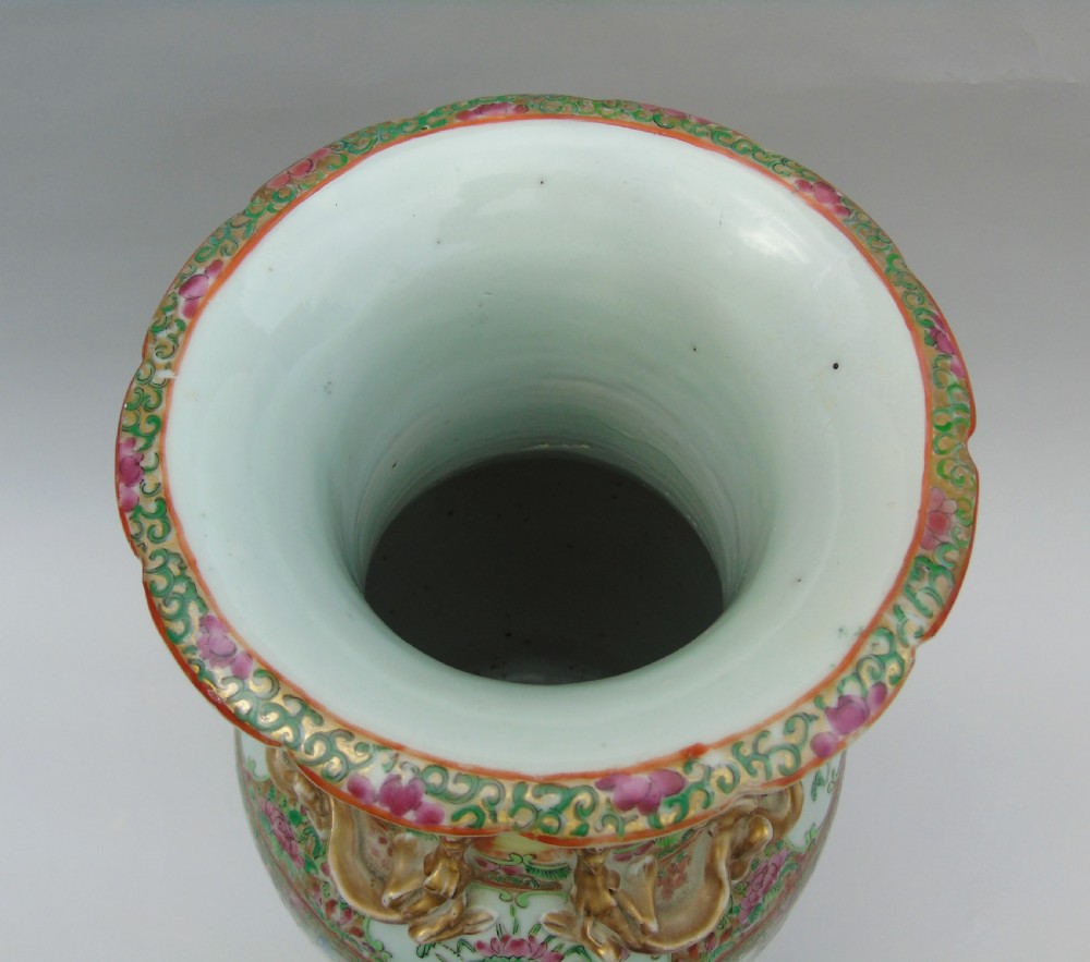 Good Large 19th Century Chinese Famille Rose Vase View VIII