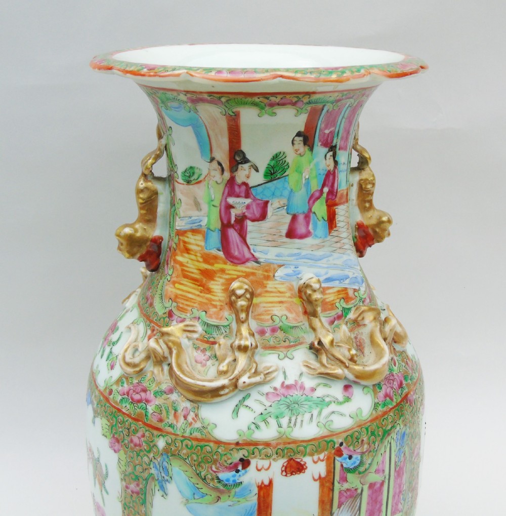 Good Large 19th Century Chinese Famille Rose Vase View IX