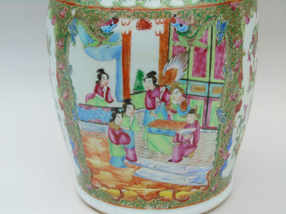 Good Large 19th Century Chinese Famille Rose Vase View X