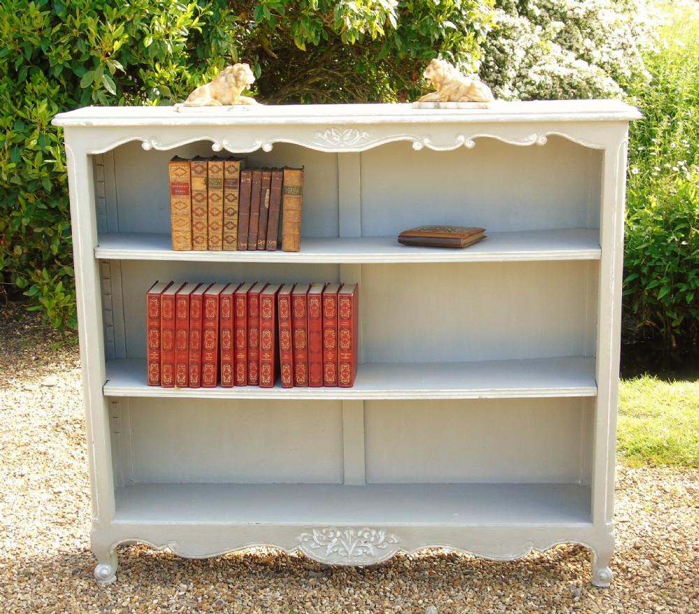 Pretty Pair of Antique Painted French Bookcases View II