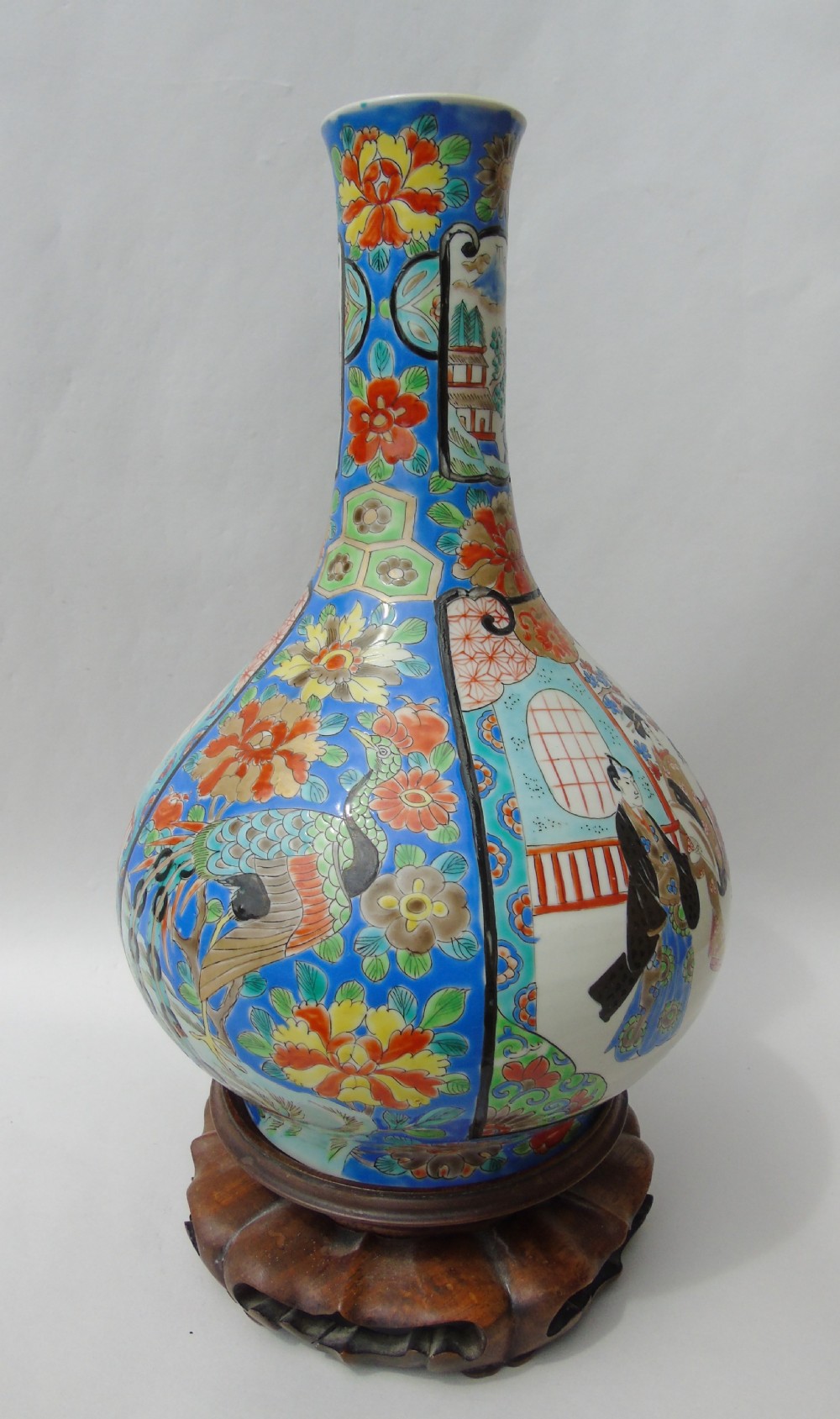 19th Century Japanese Meiji Bottle Vase View III