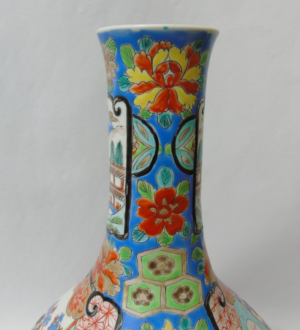 19th Century Japanese Meiji Bottle Vase View IV