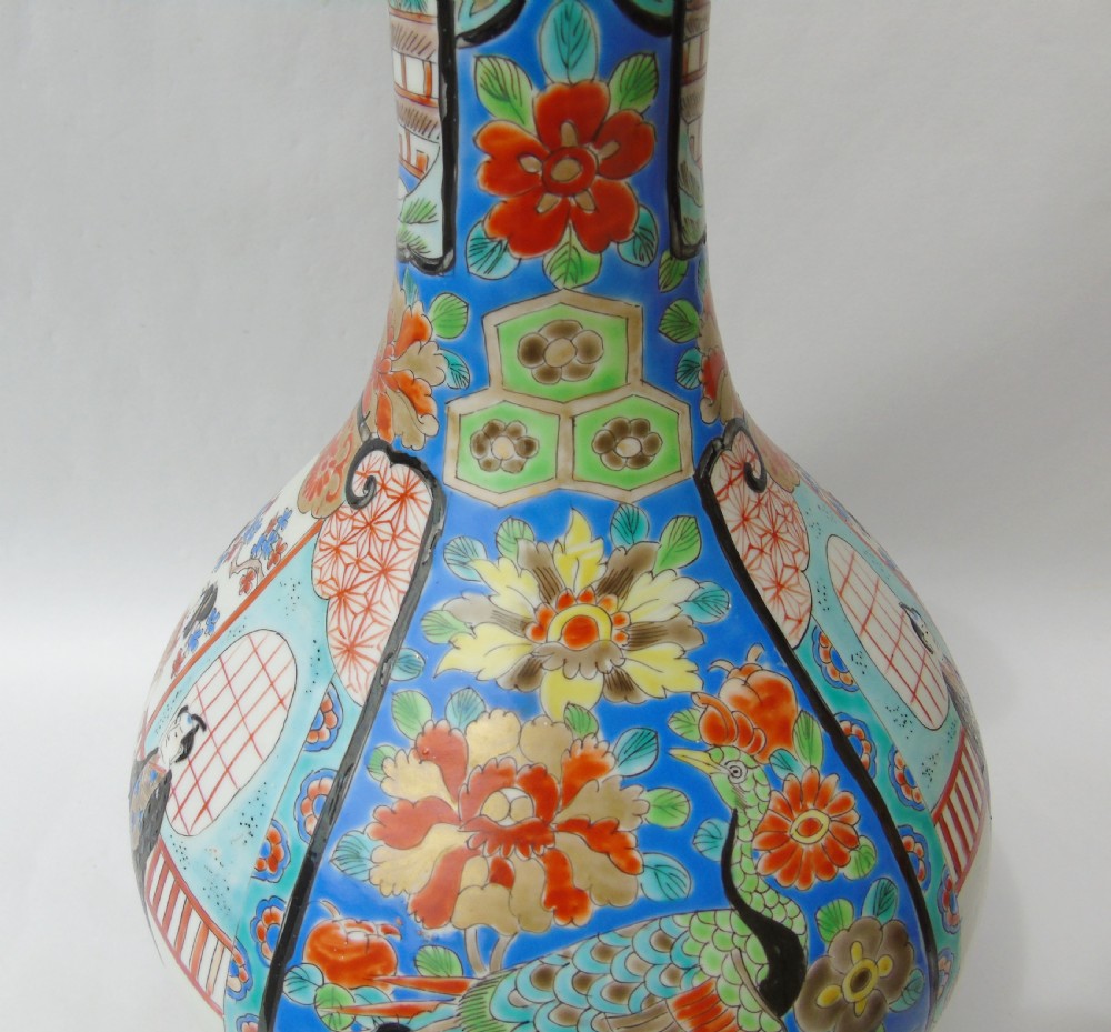 19th Century Japanese Meiji Bottle Vase View V