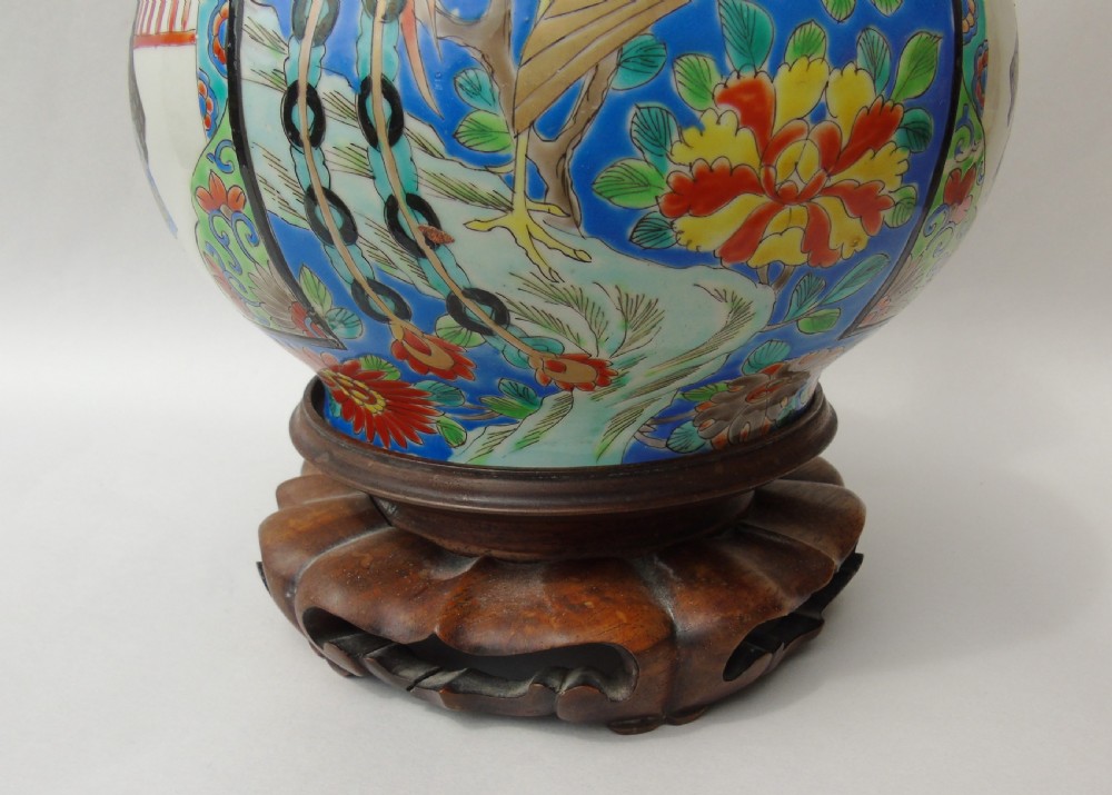 19th Century Japanese Meiji Bottle Vase View VII