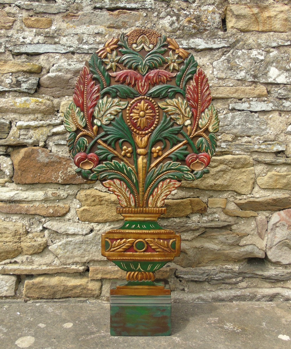 Antique Spanish Toleware and Wooden Altar Stand Decoration View VI