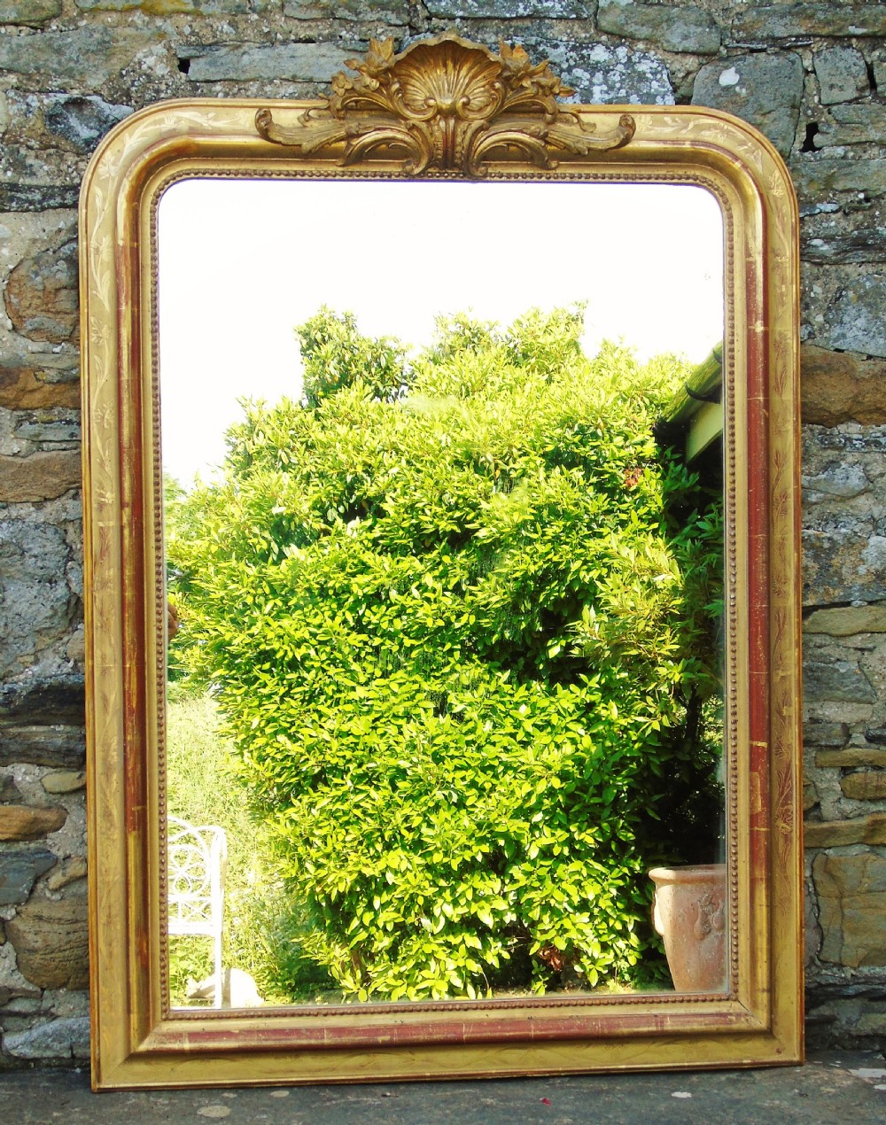 Good Antique French Mirror View II