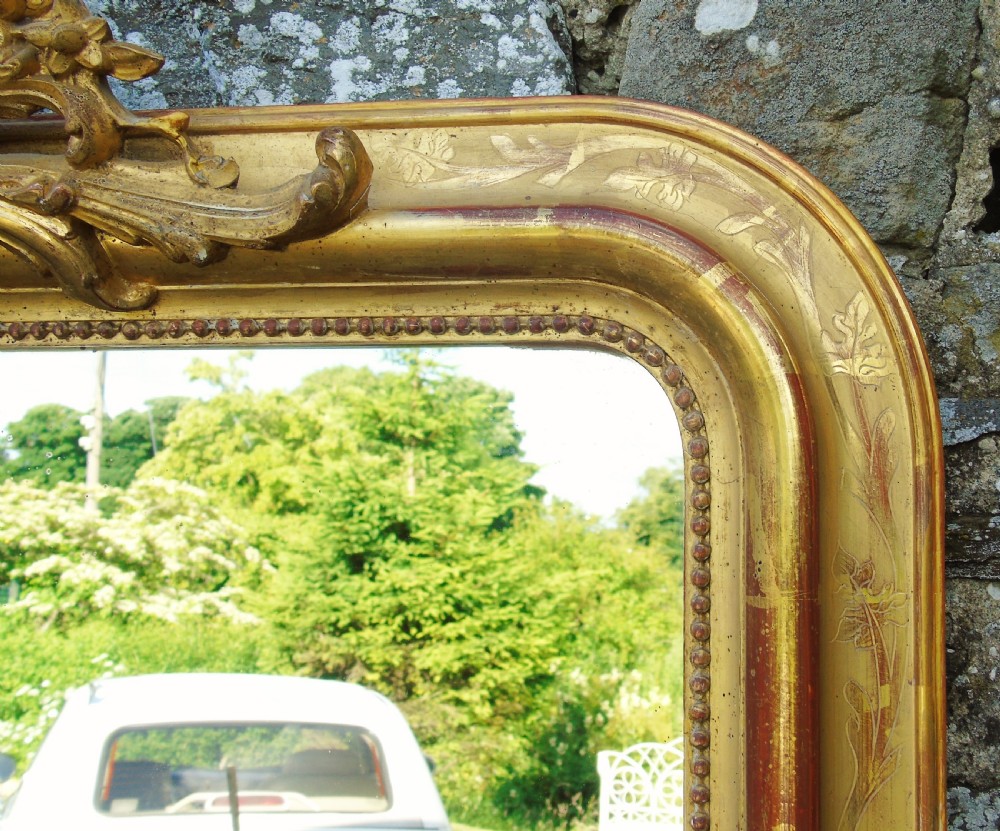 Good Antique French Mirror View IV