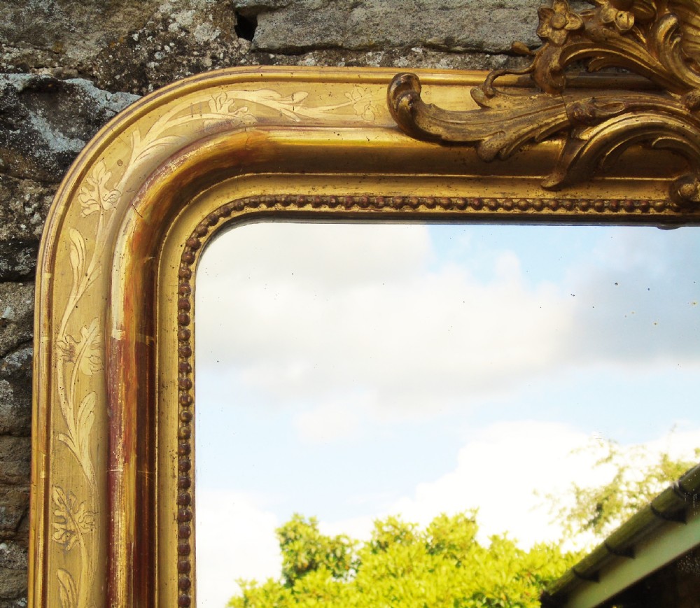 Good Antique French Mirror View VI