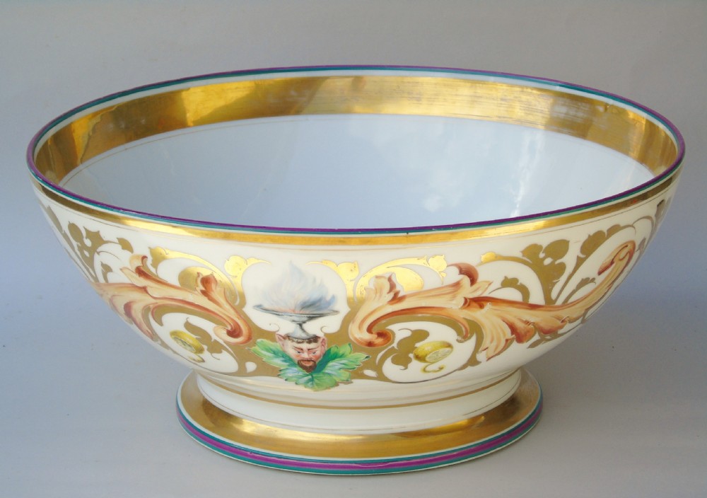 Large 19th Century Samson of Paris Porcelain Punch Bowl