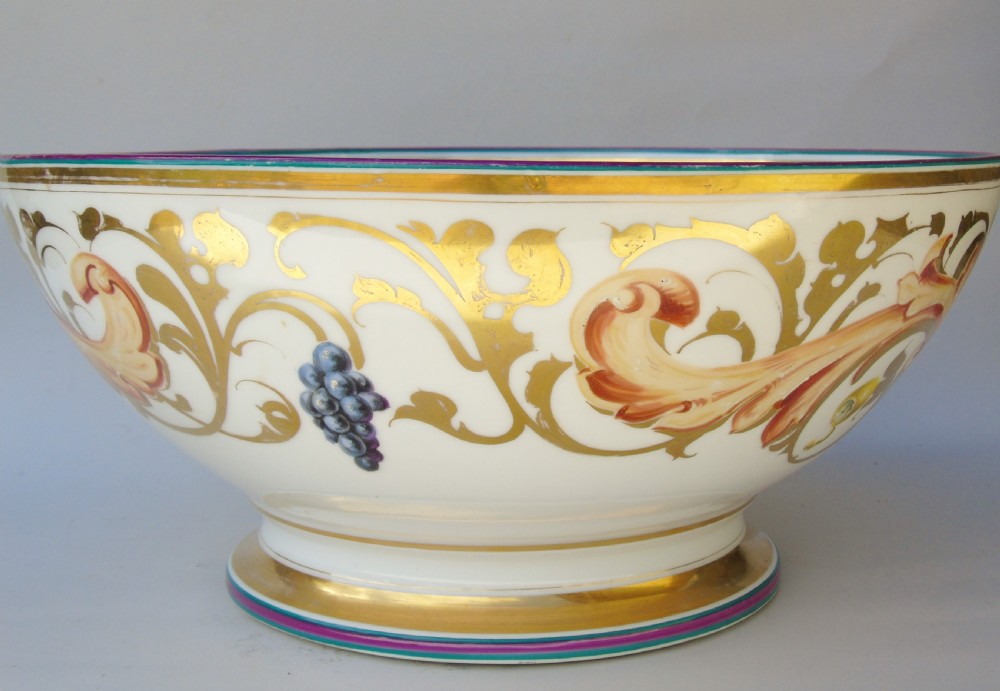 Large 19th Century Samson of Paris Porcelain Punch Bowl View IV