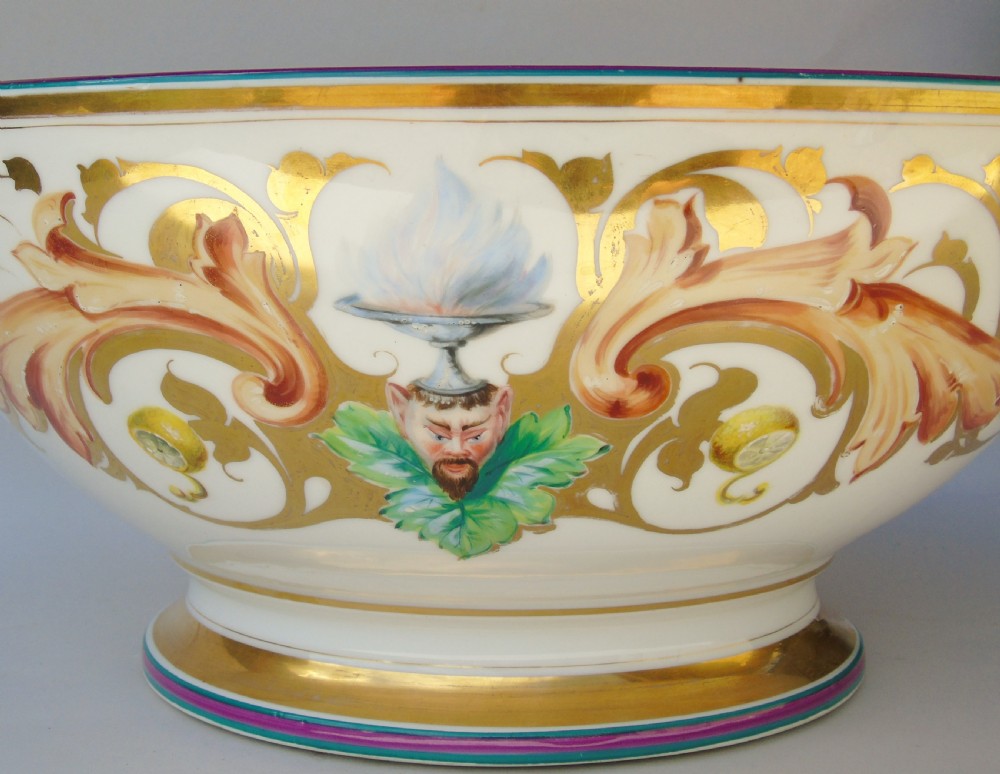 Large 19th Century Samson of Paris Porcelain Punch Bowl View V